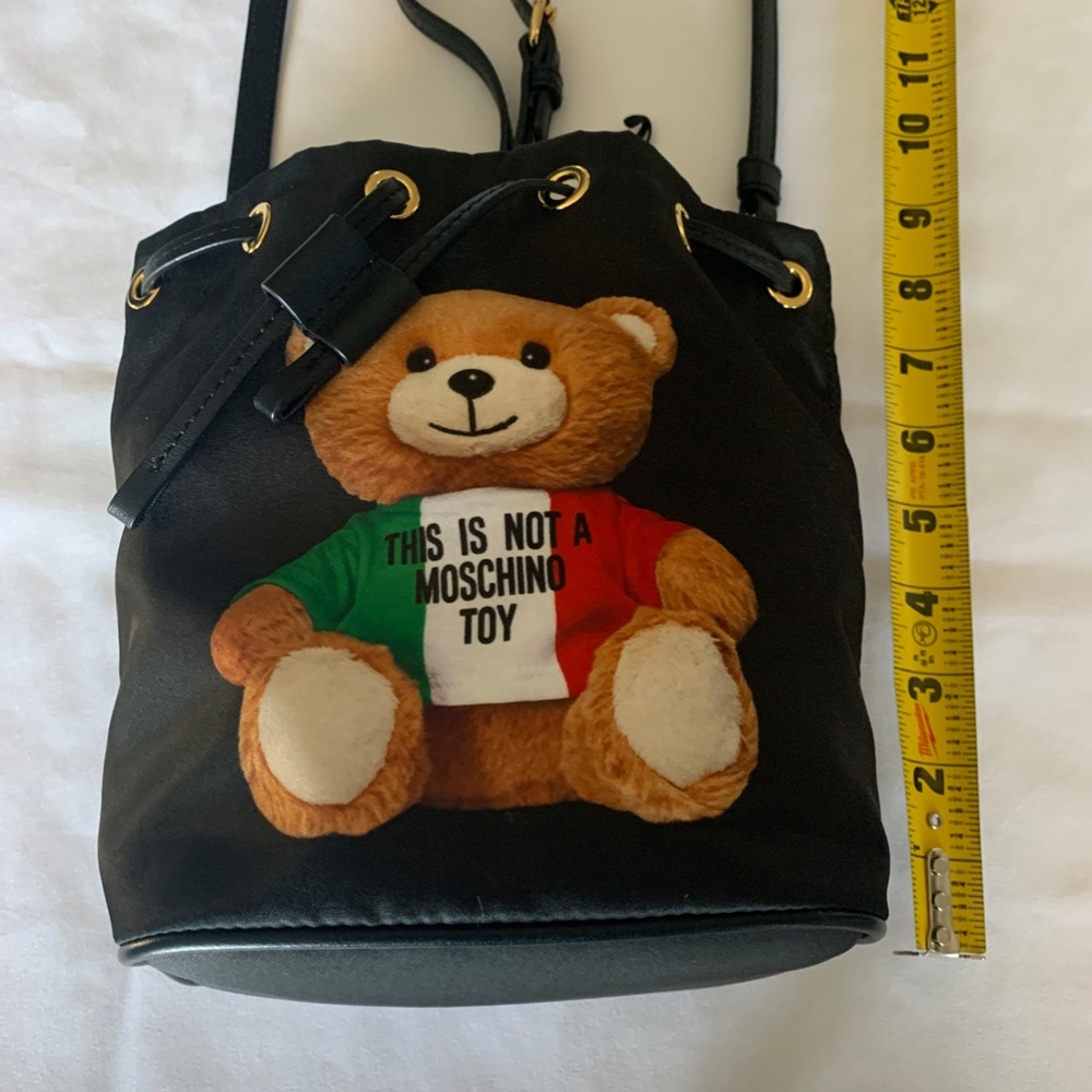 Moschino Couture Black Not A Toy Bucket Bag - image 5